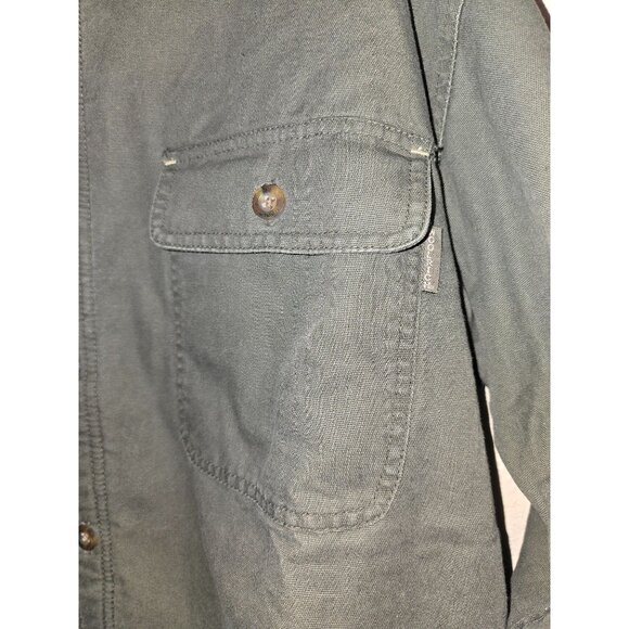 NWT Woolrich Mens Olive Padded Work Jacket Duster M 100% Cotton Outer Gorpcore - Picture 5 of 5